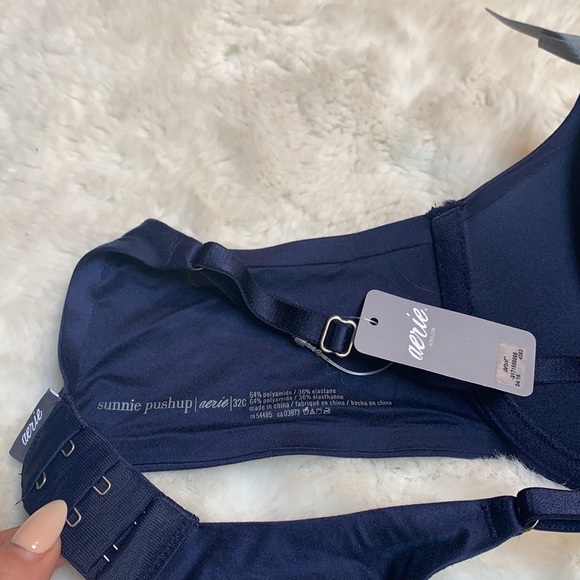 Aerie Navy Sunnie Pushup Bra- 32C - Picture 4 of 4